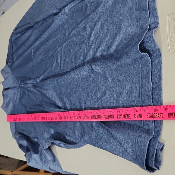 Greg Norman Shirt Mens Pullover Fishing Shark XL Blue Quarter Zip - Picture 5 of 8